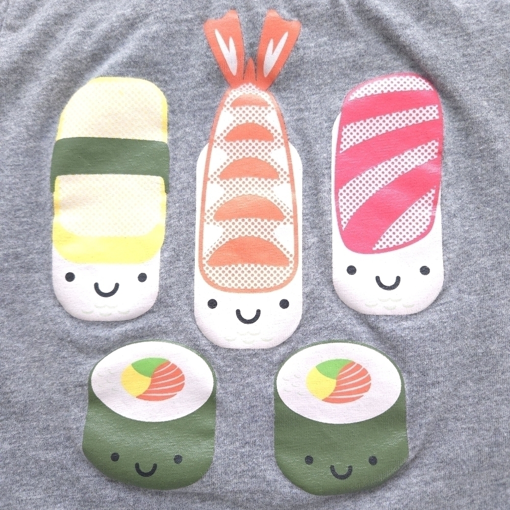 Whistle & Flute Kawaii Sushi t-shirt size 12-18 months - Picture 3 of 8